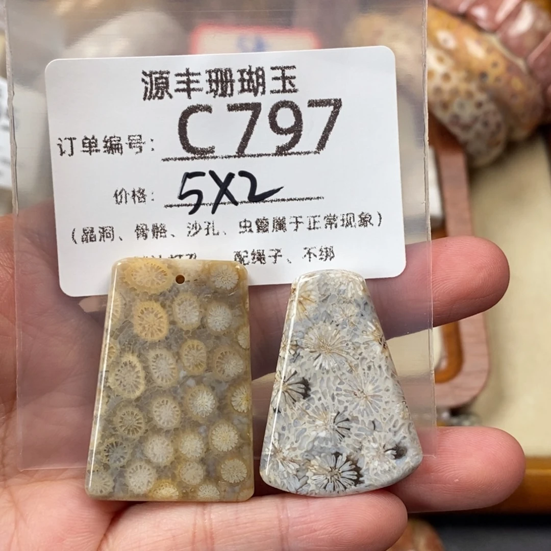 溯***硅化玉未镶嵌颈饰