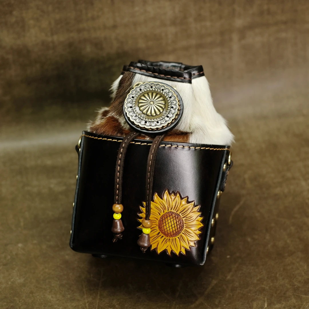 2025秋冬新款【小号星沙向日葵桶包】时尚斜挎女包