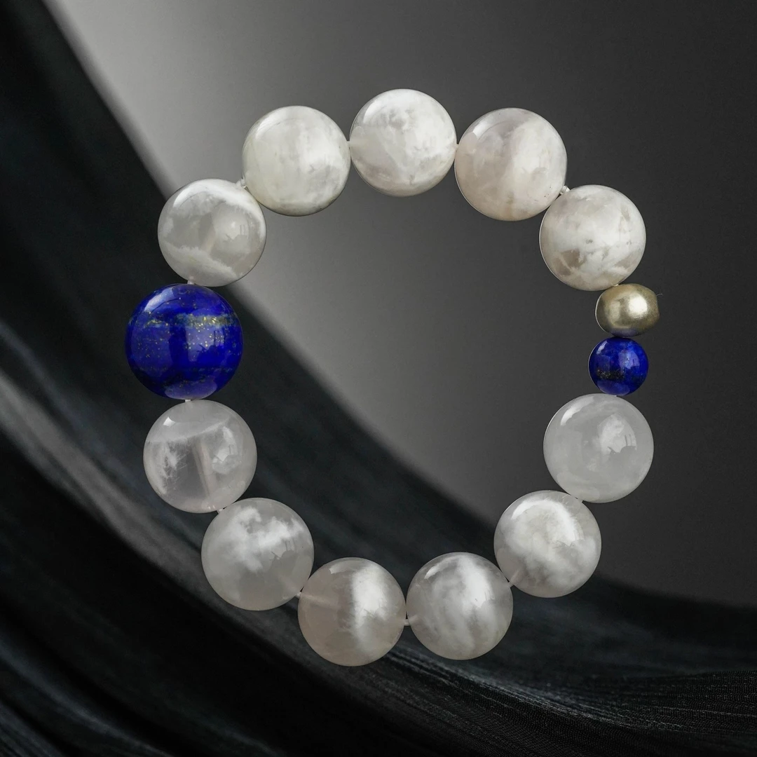 归真【圣湖】青金石 白幽灵 天然水晶饰品