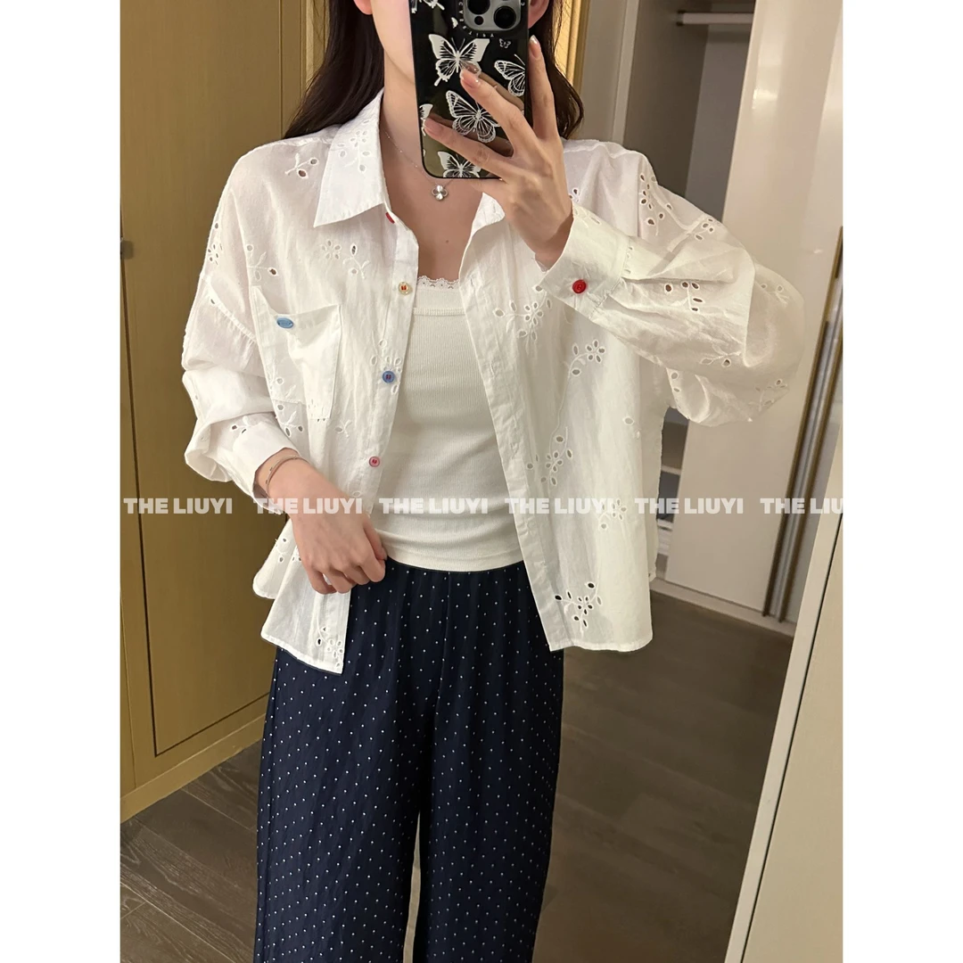 【LIUYI】云间~春夏重工刺绣衬衫外套52286