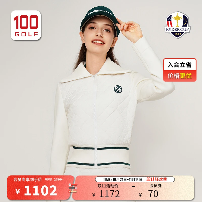 RYDER CUP莱德杯高尔夫服装女棉服冬季时尚复古外套RF232CJ186