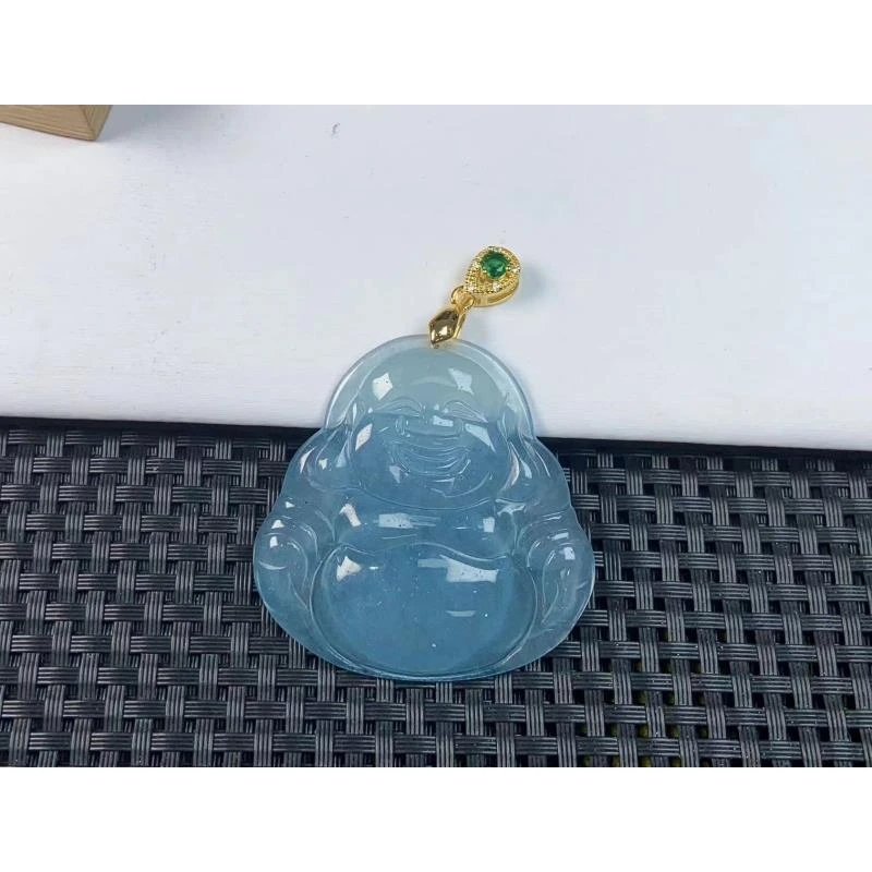 (聚宝严选)D090老蓝水大佛公吊坠精致气质妈妈款时尚精美