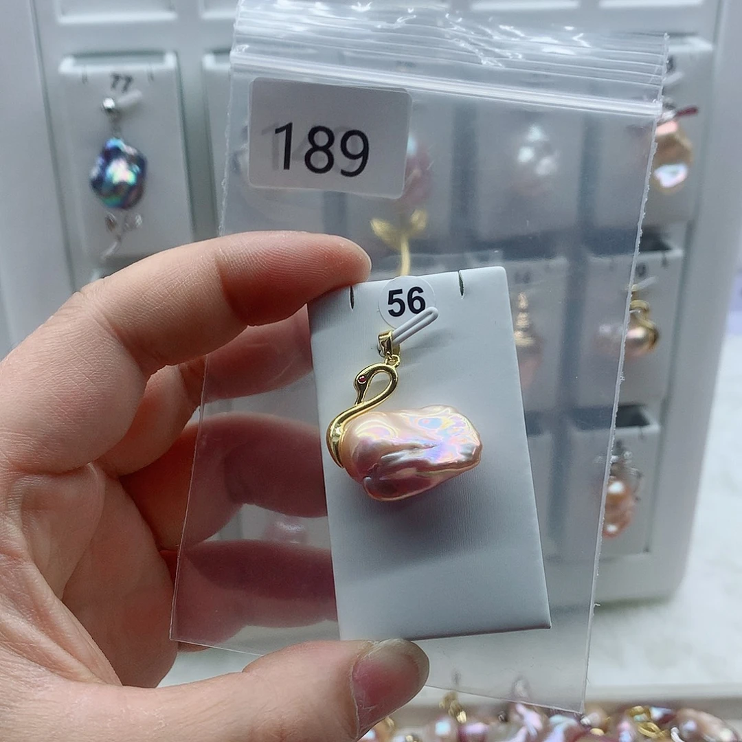 吊坠(不含链)淡水珍珠合金