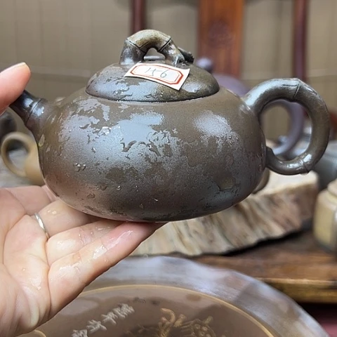 戬谷龙窑柴烧茶壶156