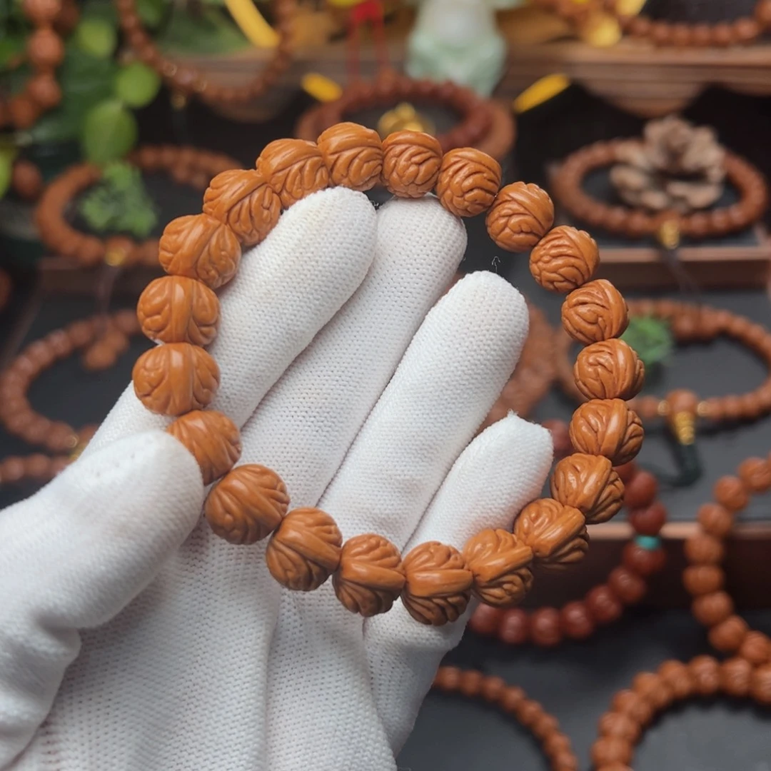 吊坠桃核1.3盘龙爆肚手串