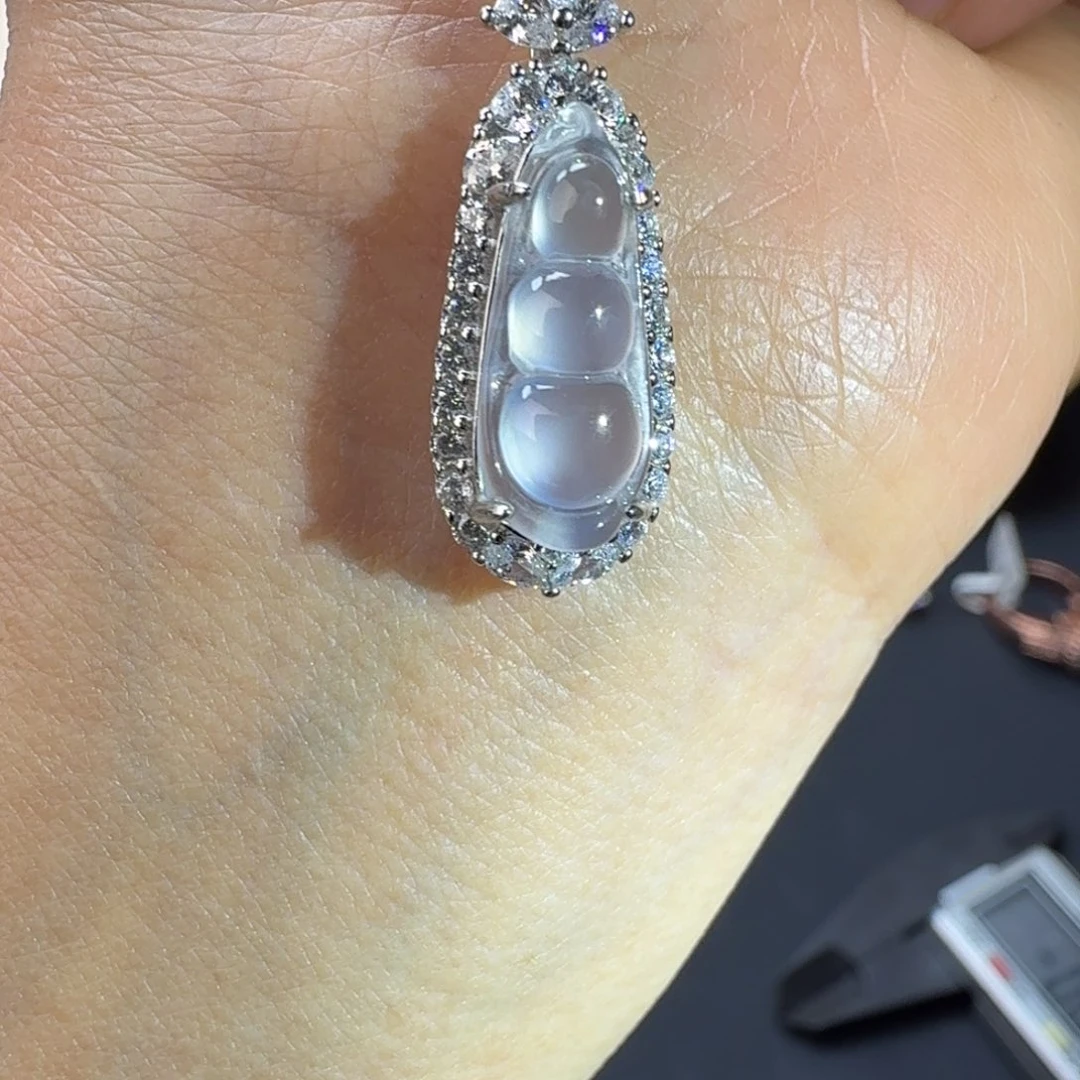 翡翠银S925镶嵌戒指