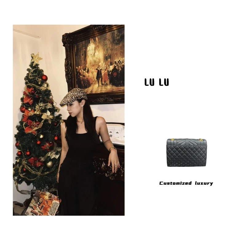 SOVOB时尚精品真皮女包 y信封大号 10482 1XF 倒V菱格黑/红色