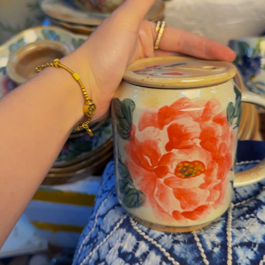 瓷片景德镇陶瓷手工手绘