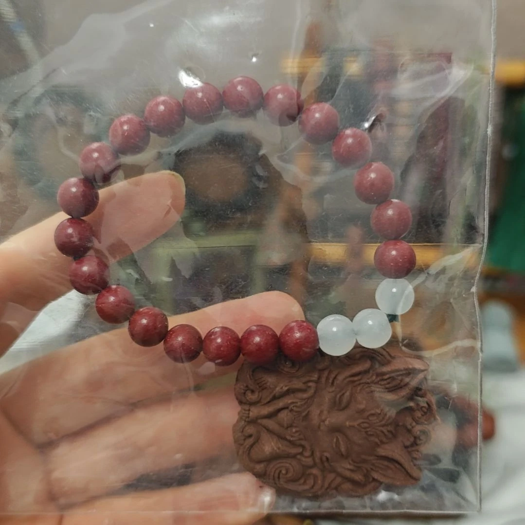 泥塑喜乐安神药香手串0.8尺寸