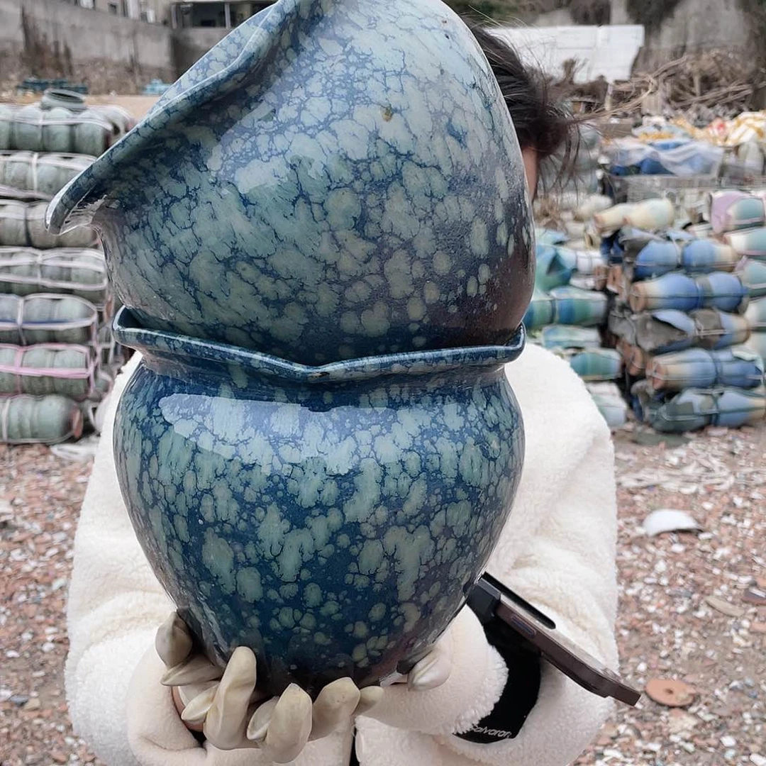 红陶王嫂花盆0125-104