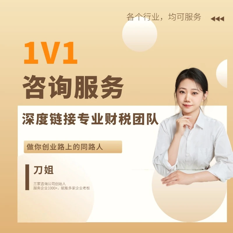1V1财税咨询服务套餐（一小时)