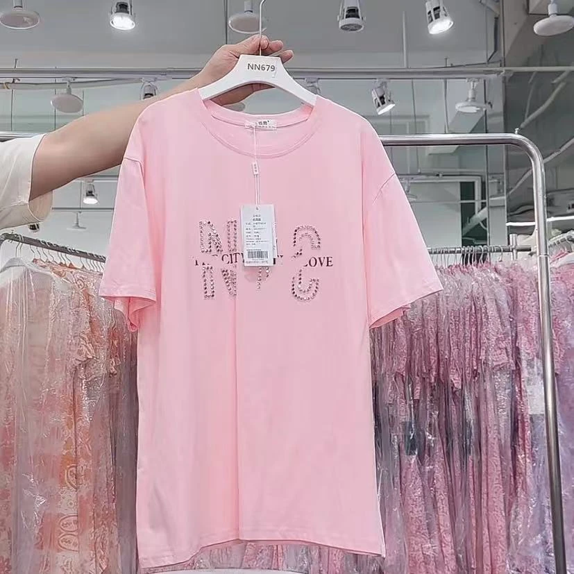 【YZ•衣系列】NN679-时尚女装设计感T恤显瘦x休闲设计师宽松