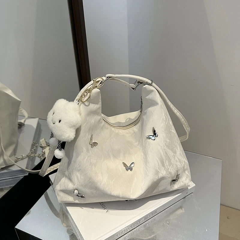 【一包五背】爆款大容量托特包蝴蝶冰川纹时尚百搭双肩单肩斜挎包