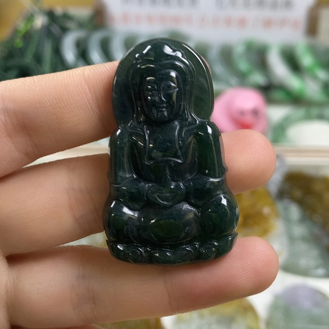 翡翠未镶嵌颈饰1-6翡翠A货挂件