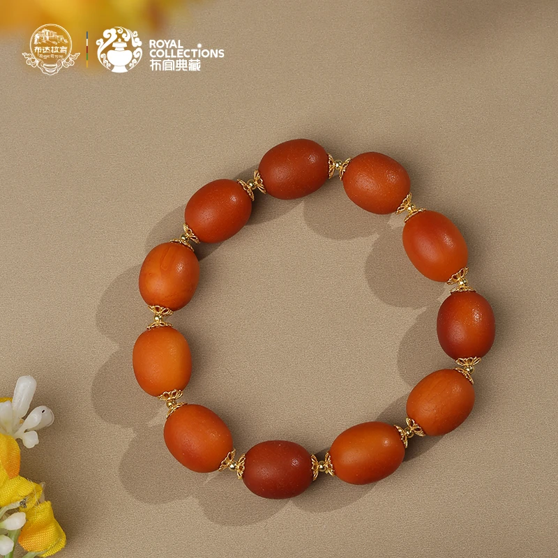 布达拉宫蜜蜡手串复古