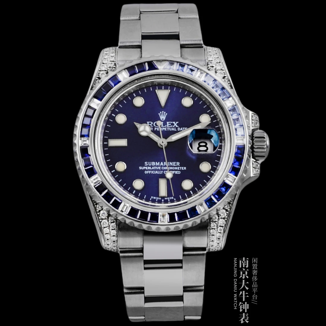 95新 Rolex/劳力士 大牛/潜航者116610后改针、盘、圈/单表/40mm