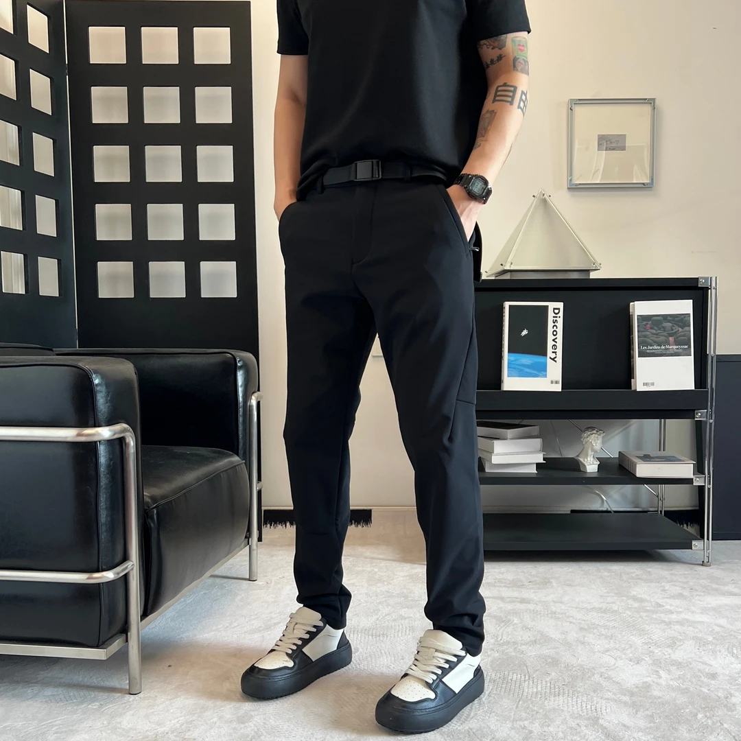 冬季男士加绒冲锋裤软壳户外小脚裤工装裤百搭休闲裤潮商务直筒裤