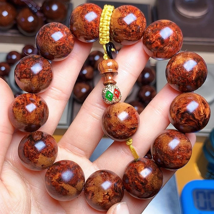 花梨木类手串/手链老挝花梨风化料土埋料1.8