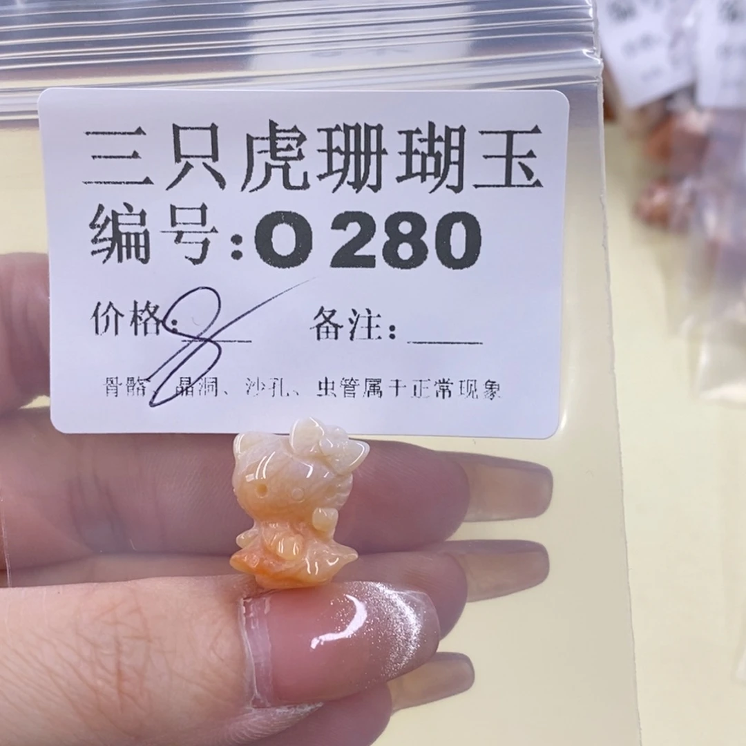 硅化珊瑚(珊瑚玉)未镶嵌1保****操