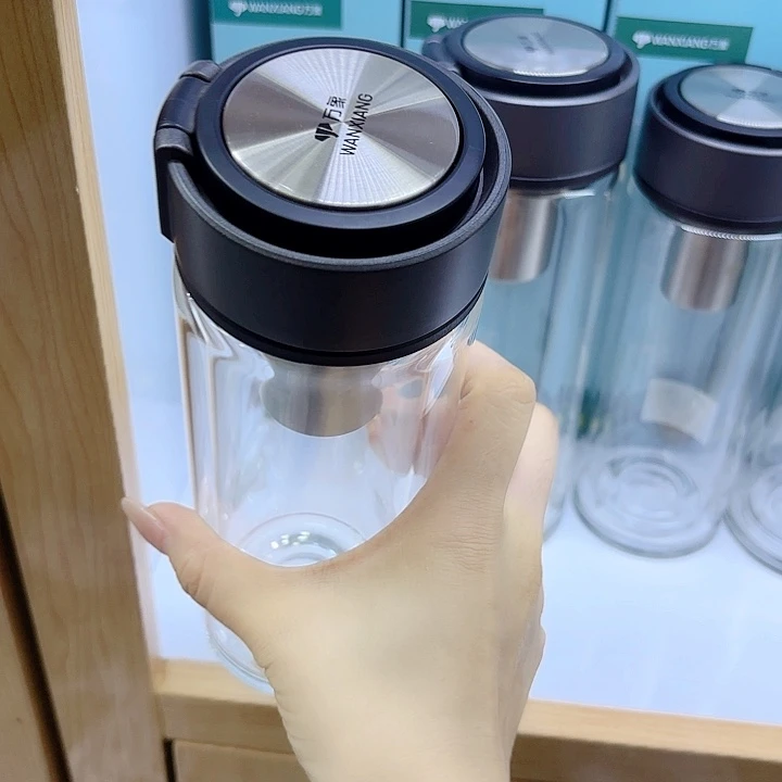 万象品牌双层玻璃杯V262-480杯套
