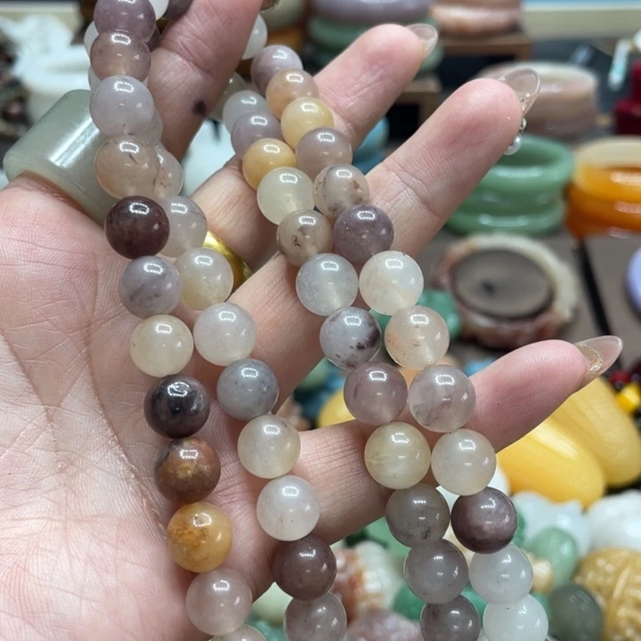 石英质玉手链合金拍一发二，卡10