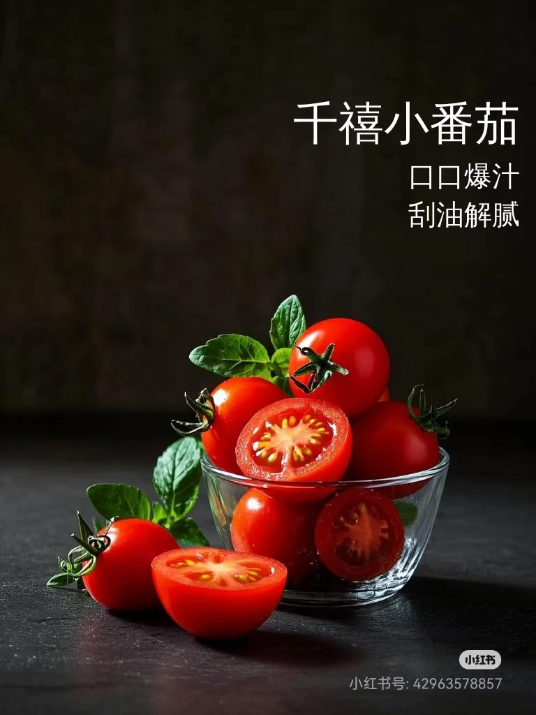 甜脆爽多汁小番茄新鲜美味水果代餐