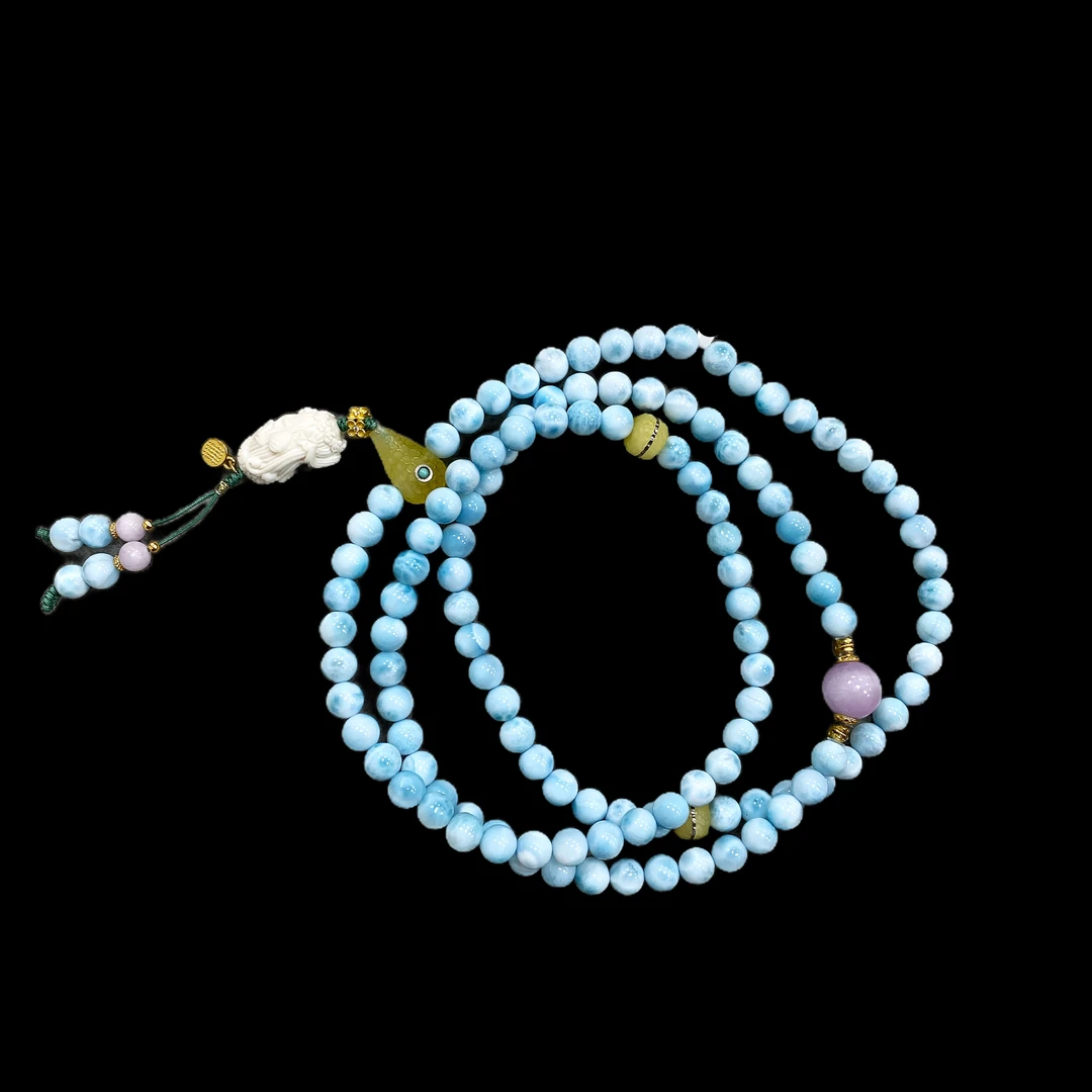 V8295海纹石项链孤品