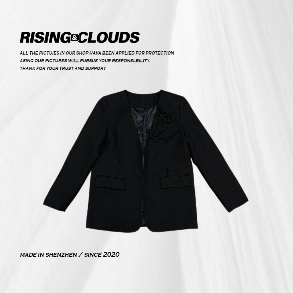 RISING&CLOUDS莎莎【萍水相逢】深圳2025早春胸花西装010134