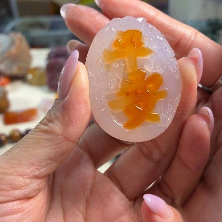 玛瑙/玉髓未镶嵌吊坠(不含链)