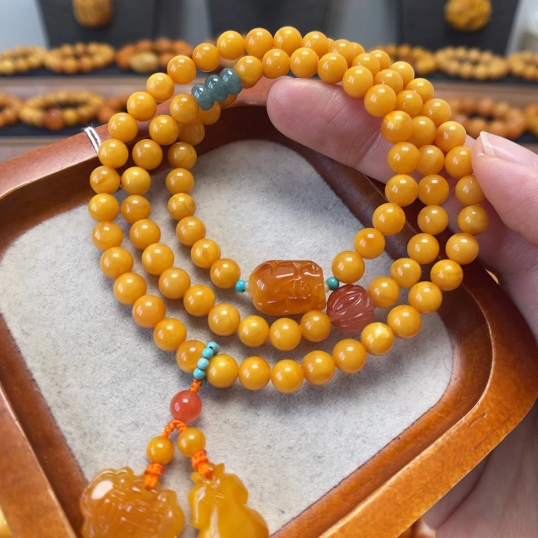 蜜蜡未镶嵌手串蜜蜡