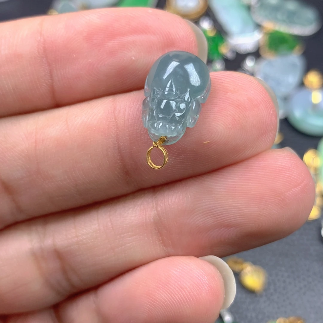 【闪购商品】翡翠18K金镶嵌颈饰翡翠
