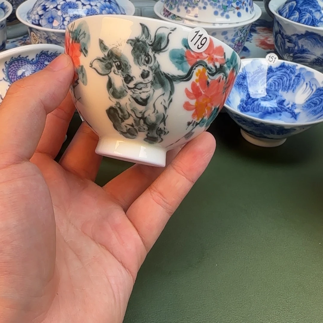 彦祖纯手工手绘茶具119