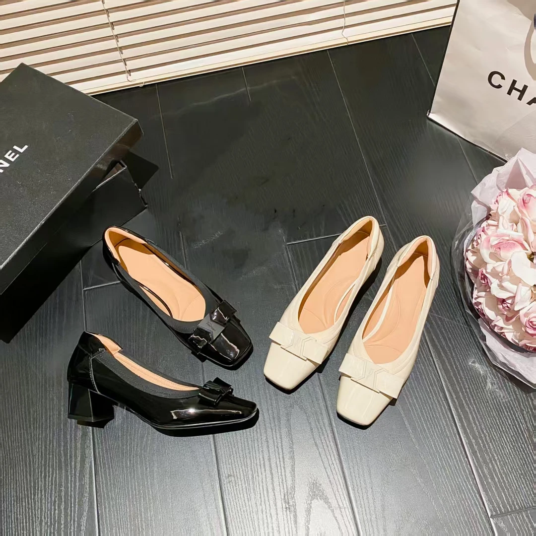 0409-90    女士低跟时尚气质百搭单鞋   LBR 51081