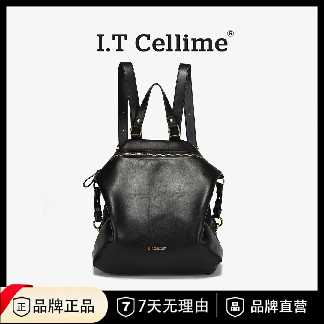 时尚潮流女士双肩背包38563黑色