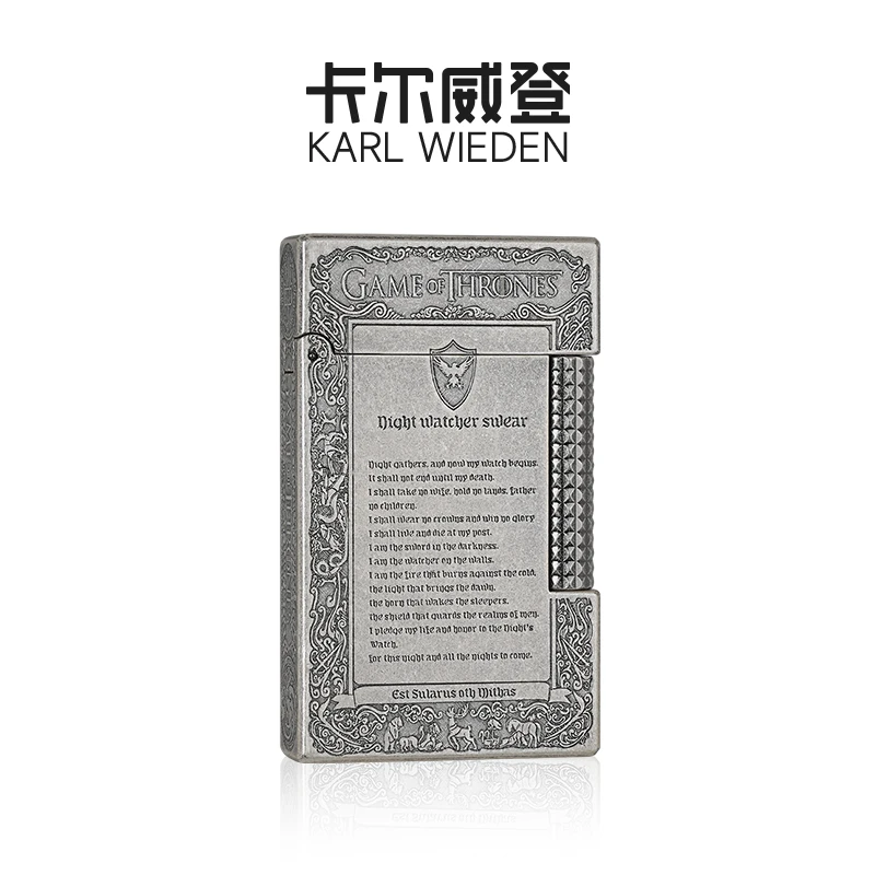 古银冰与火之歌卡尔威登-经典制作古银工艺充气朗声火机黄铜火机