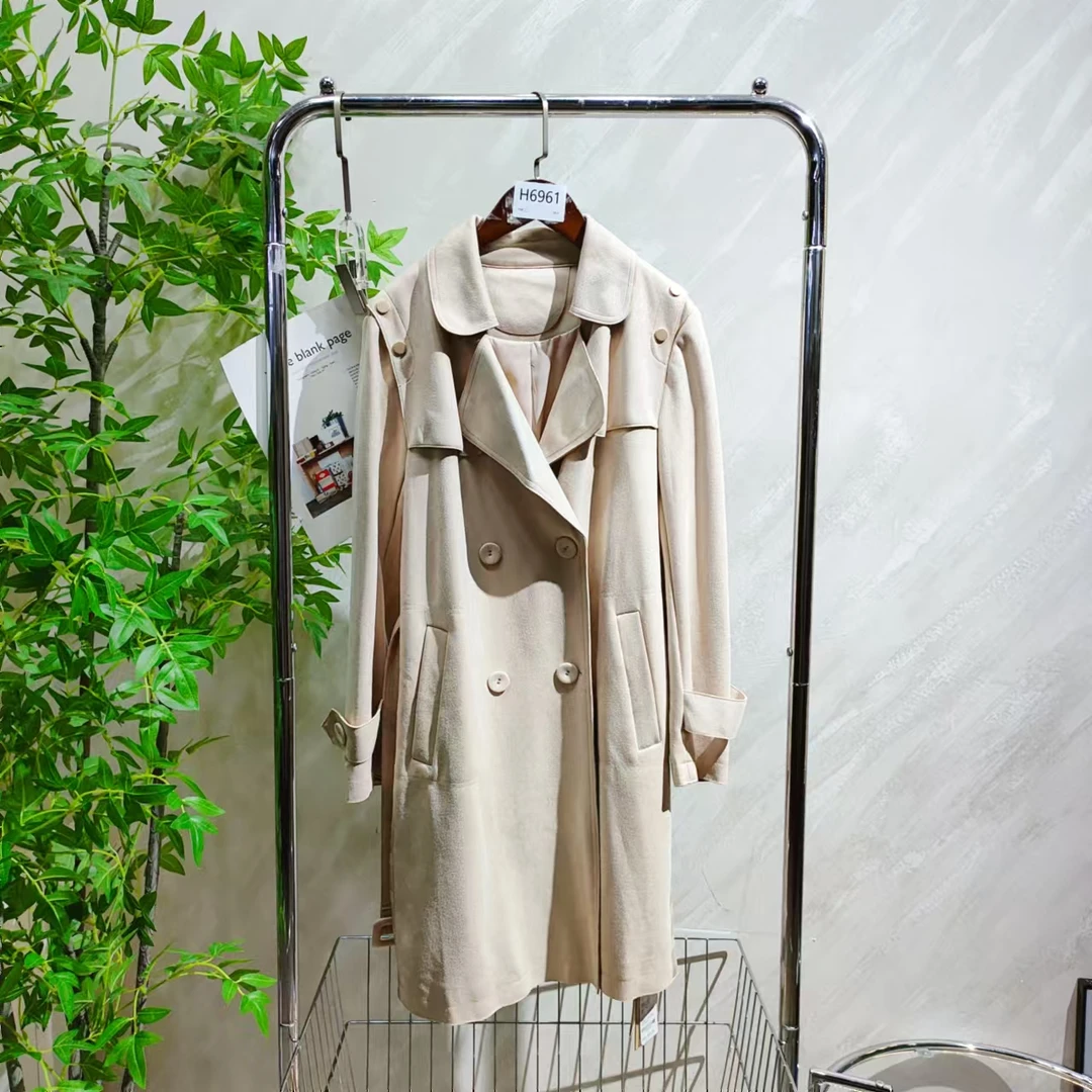 【H6961】 女士气质轻奢百搭风衣