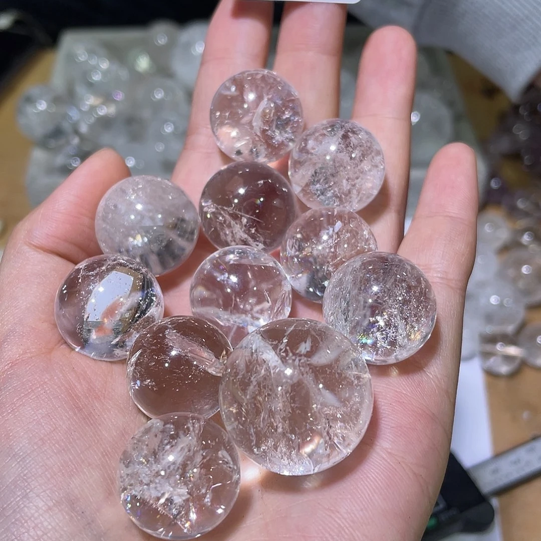 木***子珠宝半成品水晶未镶嵌拍10单发10颗