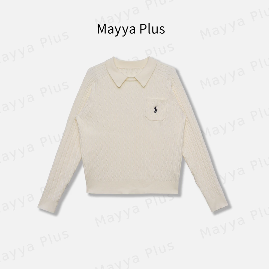 【演奏曲】Mayya Plus麦芽定制轻奢气质显瘦百搭款毛织上衣32446383