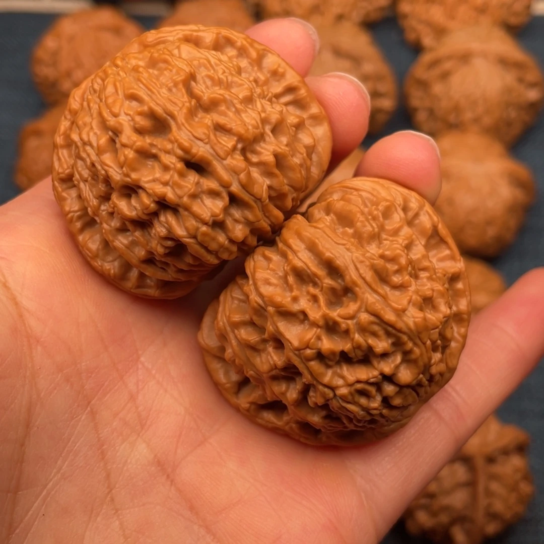 把件文玩核桃42全品闷白