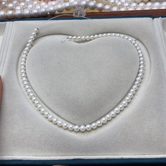 银S925镶嵌淡水珍珠珍珠项链悦*8