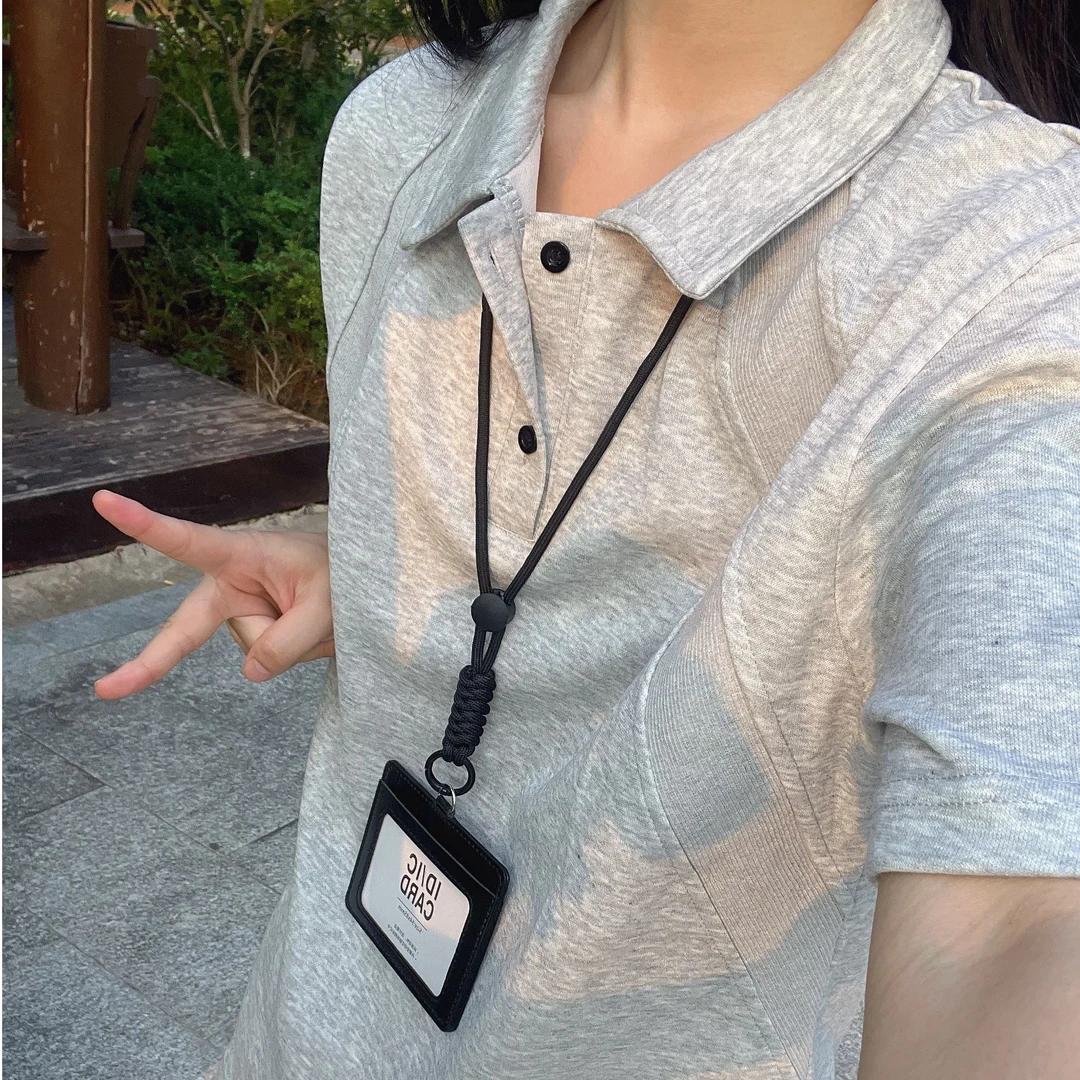 针织短款翻领设计感运动休闲长袖衫假两件黑色断码价美式正肩衫