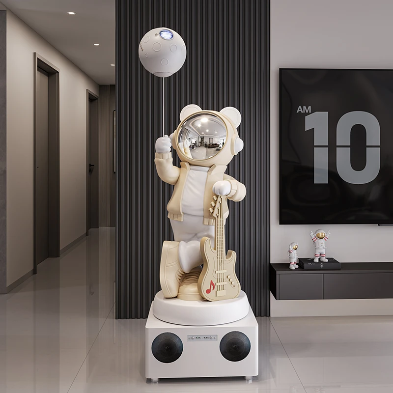 小爱音响K歌款宇航员太空人客厅电视柜家居装饰品大摆件乔迁礼物