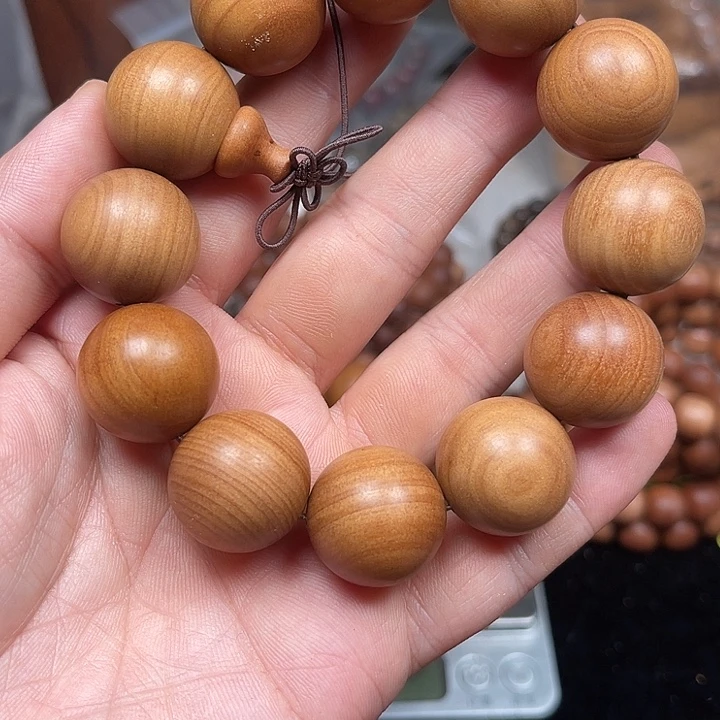 檀香木手串/手链老山檀拆房老料干净底色奶甜20