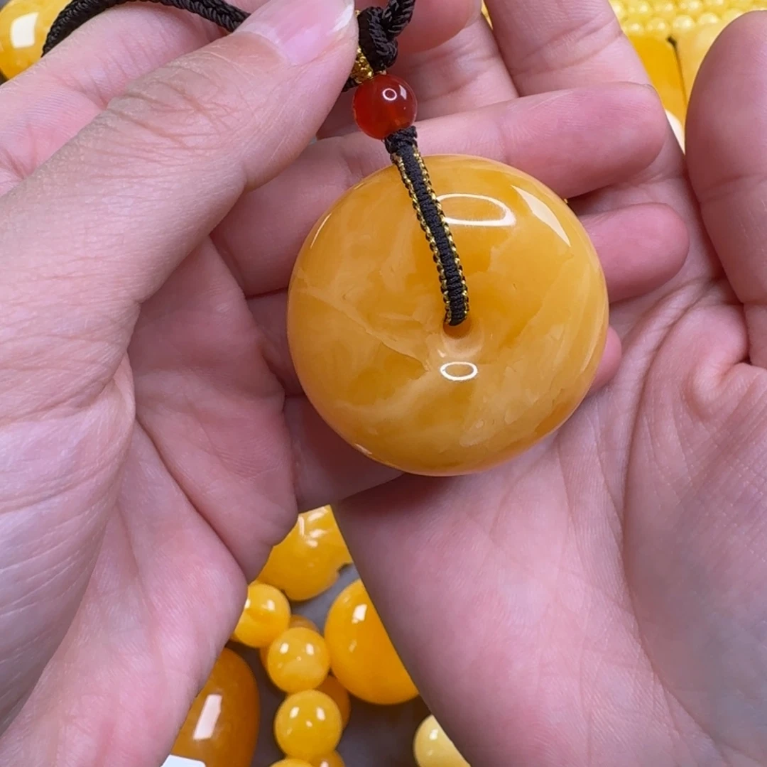蜜蜡毛衣链未镶嵌晓**安