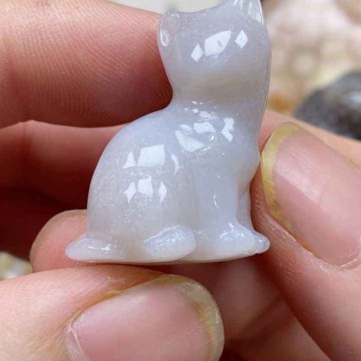 颈饰未镶嵌硅化珊瑚(珊瑚玉)小摆件
