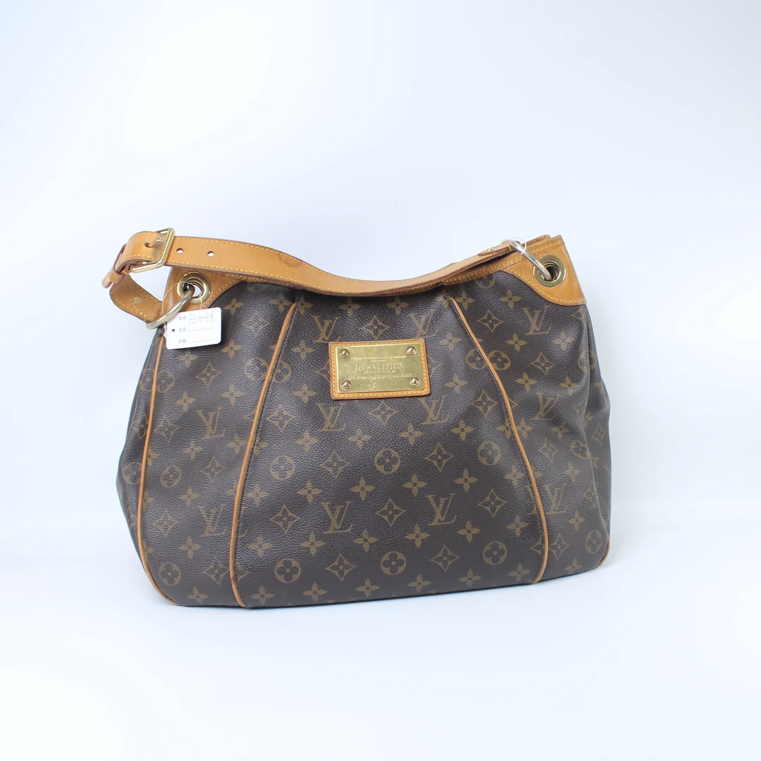 90新 LouisVuitton/路易威登 FL1190老花中号金牌南瓜单肩腋下包