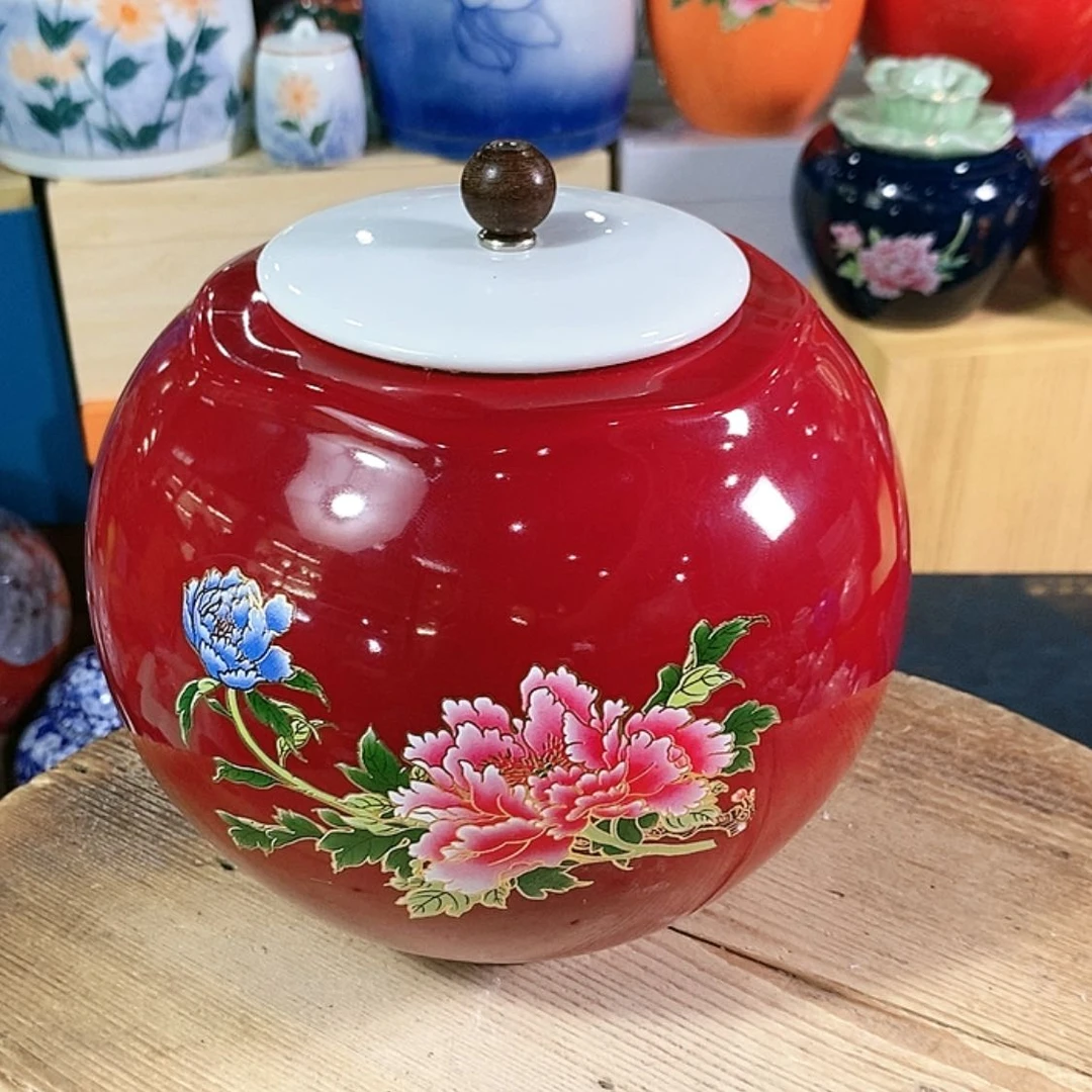 【闪购商品】瓷片陶瓷茶叶罐密封罐