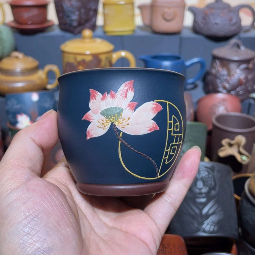原矿紫砂手工主人杯
