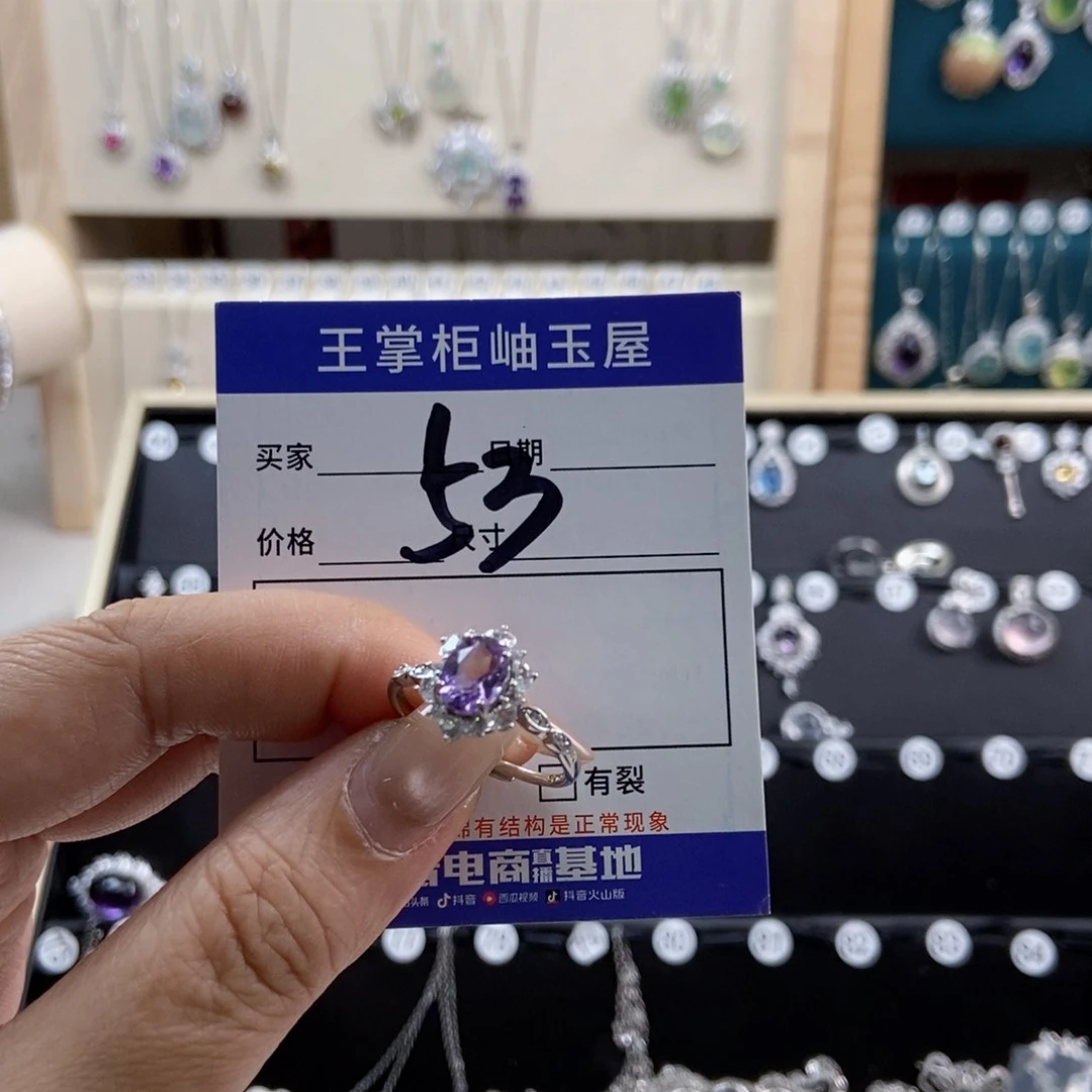 银S925镶嵌颈饰水晶