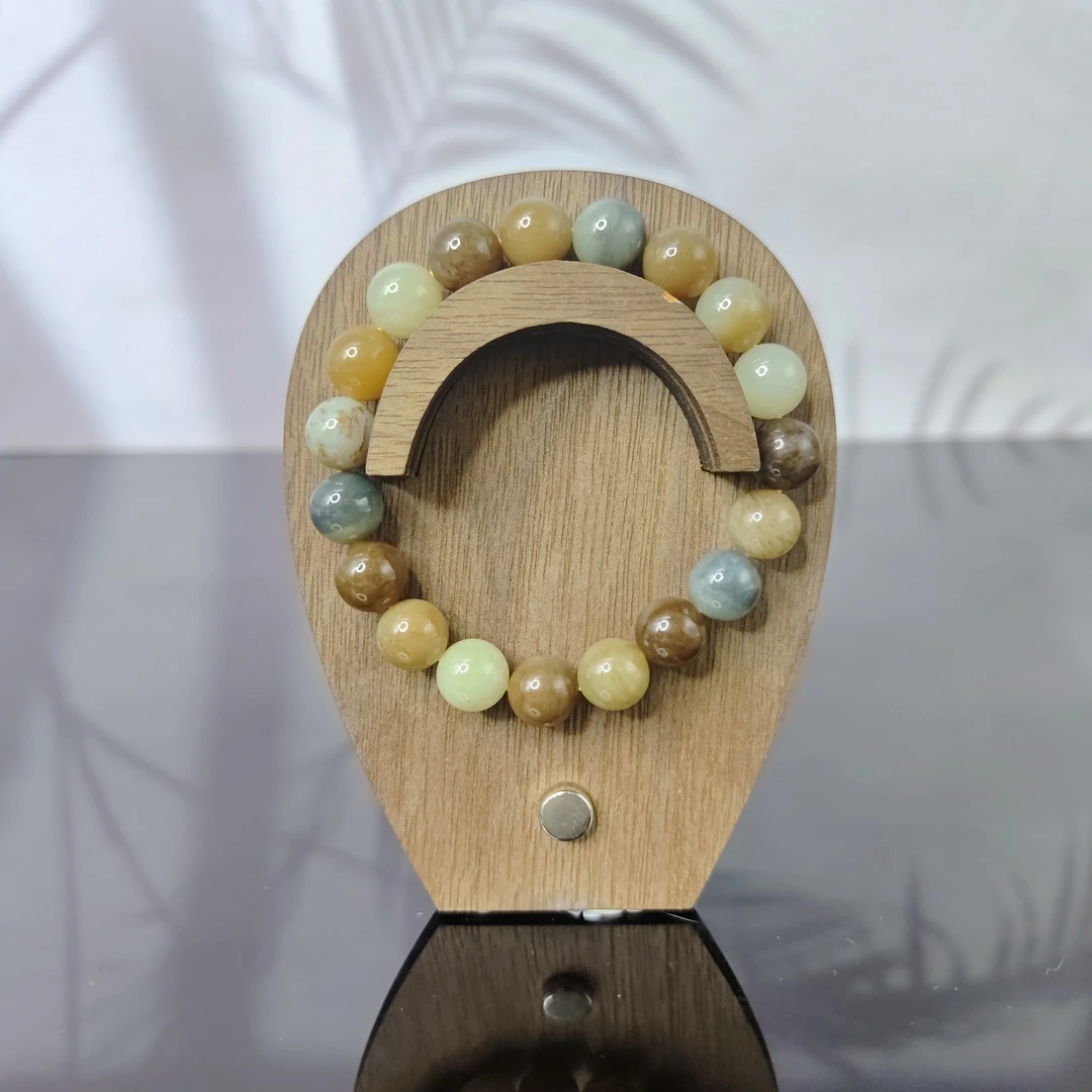 Y和田玉多宝圆珠手串（卡10）3021